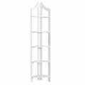 Monarch Specialties 72 in. White Corner Accent Etagere I 2419